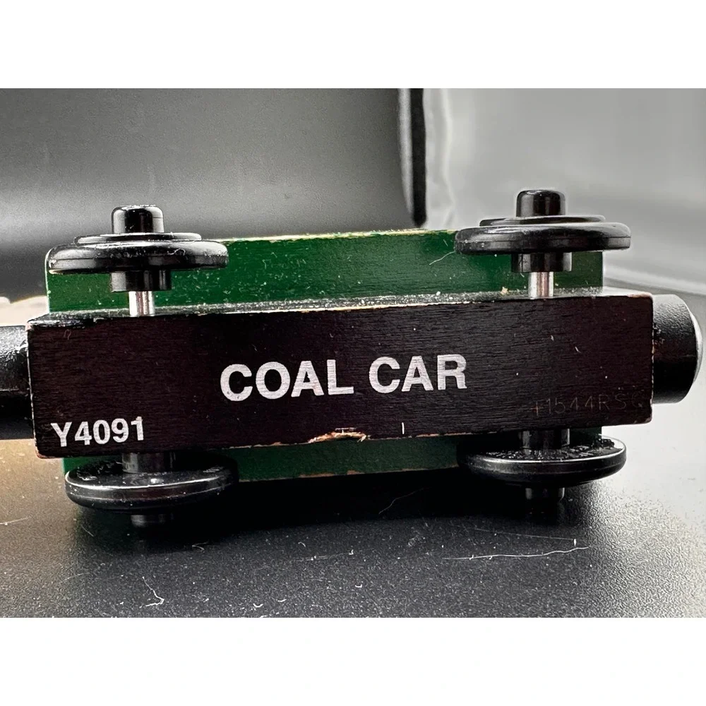 Vtg 2003 Thomas Wooden Railway Coal Car Crovan's‎ Gate Mining Co Train Magnetic